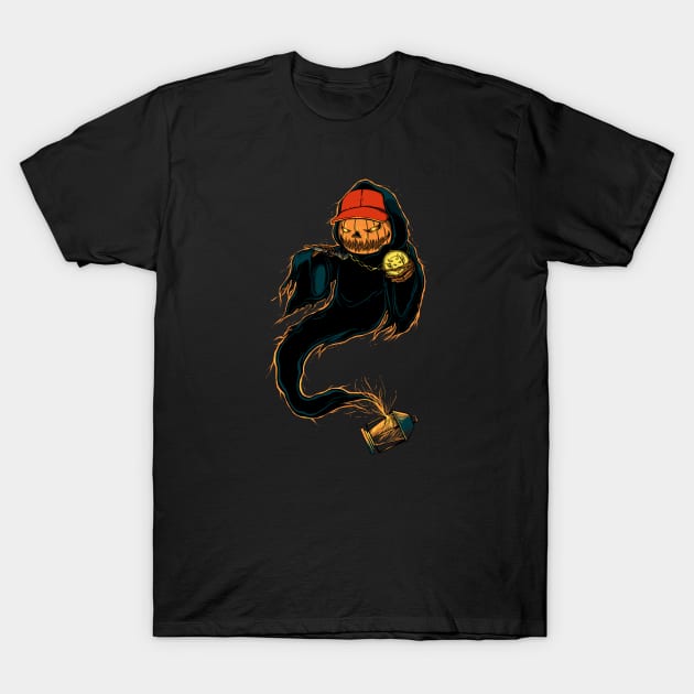 Jack 'O Rapper T-Shirt by monochromefrog